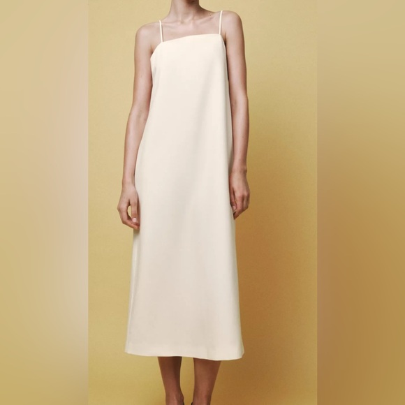 Nwt- Zara-ZW COLLECTION MINIMAL STRAP DRESS -XL - Picture 1 of 8